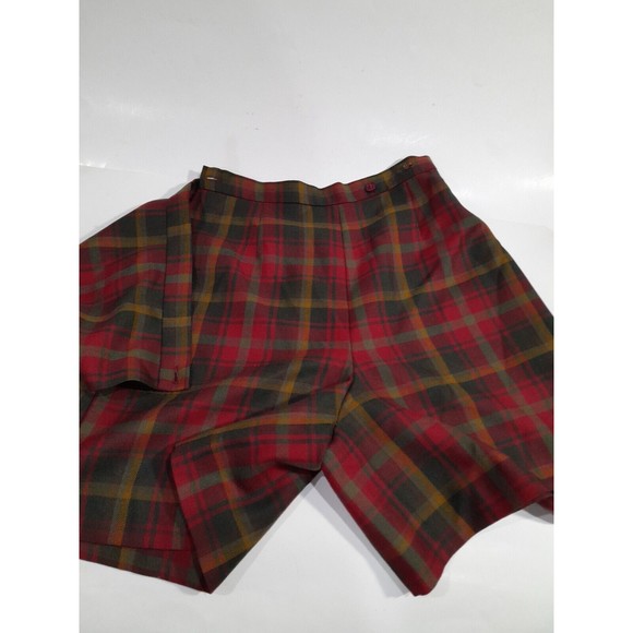 Vintage Kilt Kerry Hope Red Plaid Tartan Pure Wool   Made in Britain Sz 10 - Picture 14 of 14
